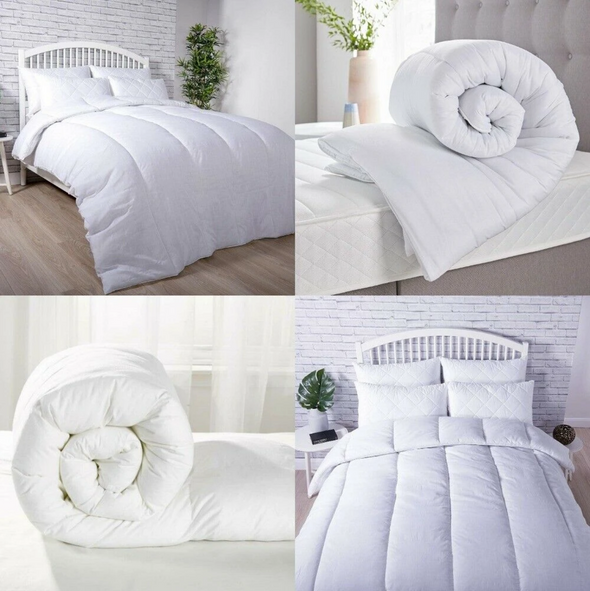 Hollowfibre Quilts and Duvets with 100% Cotton Cover
