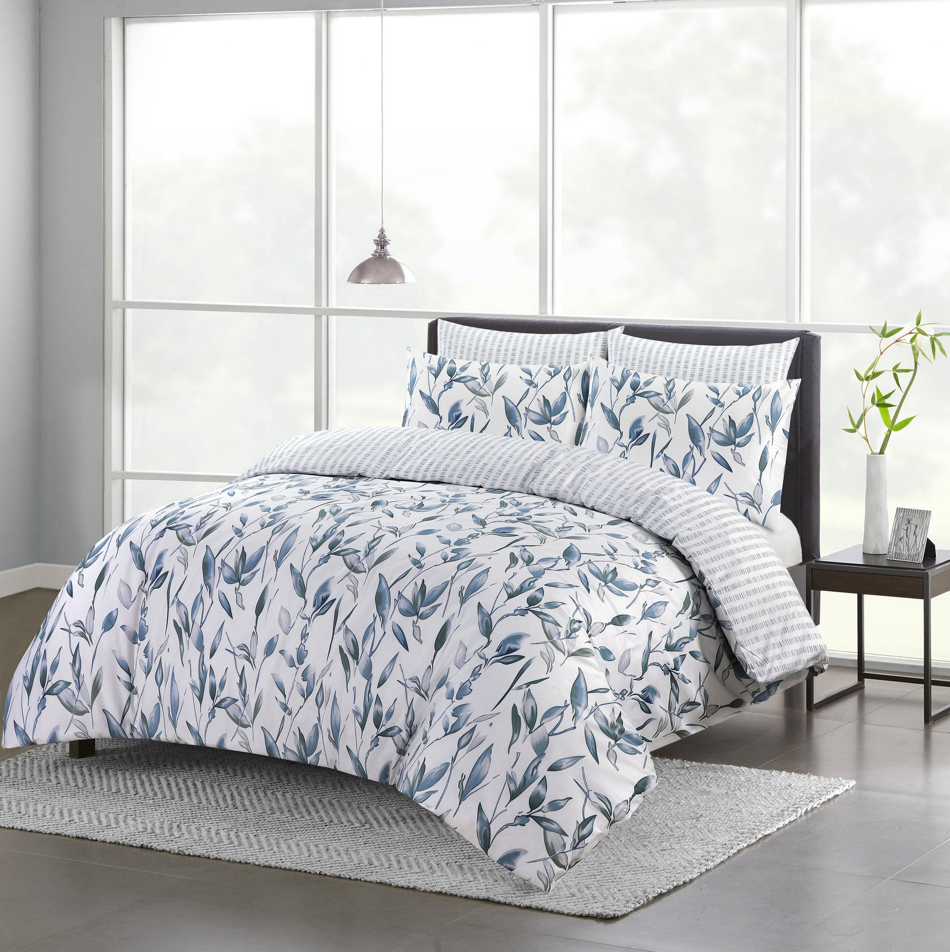 Printed Designer Duvet Cover with Pillowcases 100% Cotton Quilt Covers Bedding Sets - Threadnine
