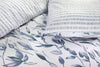 Vintage Blue Printed Duvet Cover Set 100% Cotton Reversible Bedding Sets Double King Size - Threadnine