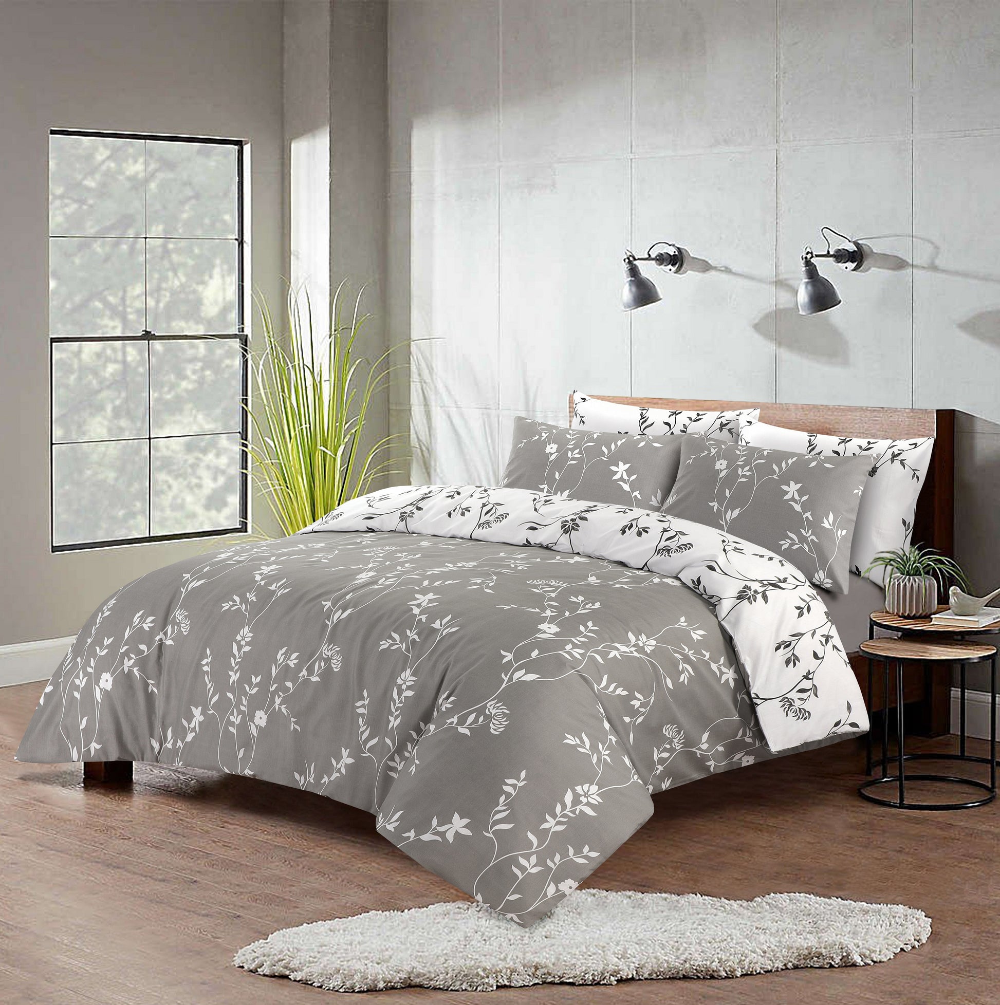Printed Designer Duvet Cover with Pillowcases 100% Cotton Quilt Covers Bedding Sets - Threadnine