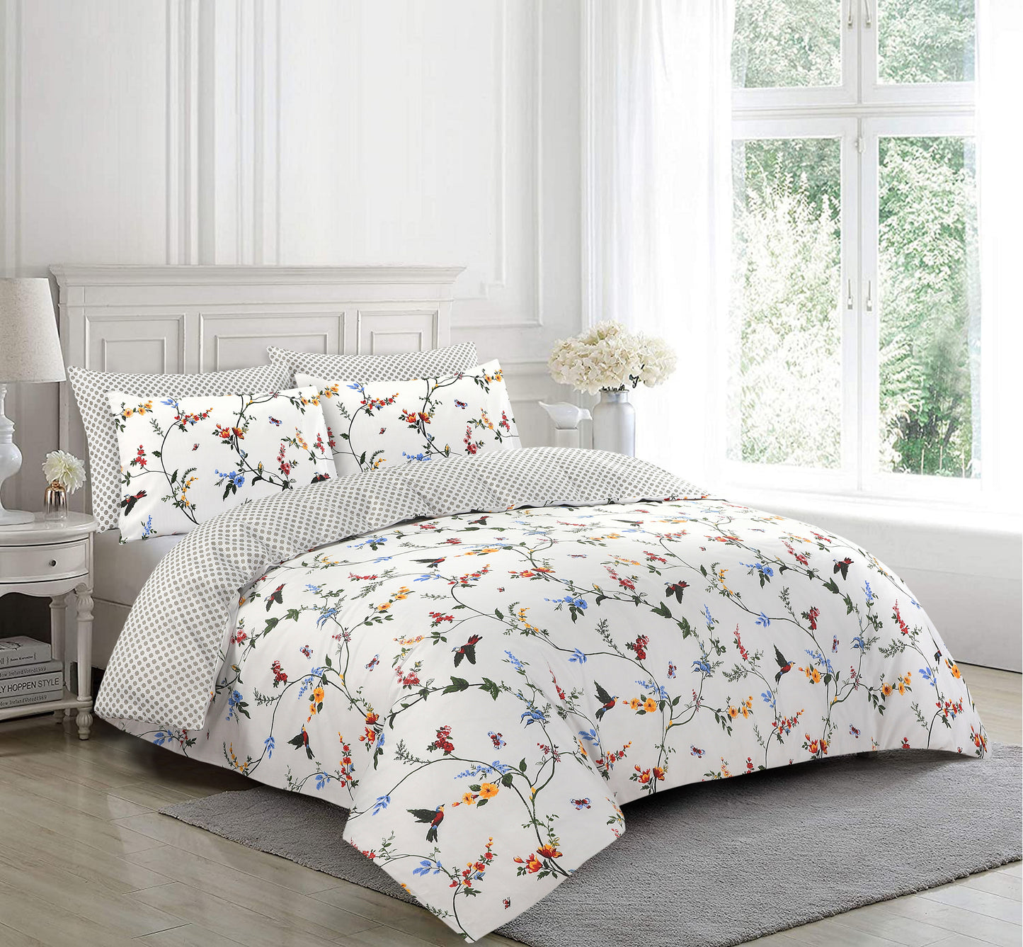 Printed Designer Duvet Cover with Pillowcases 100% Cotton Quilt Covers Bedding Sets - Threadnine