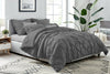 Pin Tuck Duvet Cover With Pillowcase Bedding Set 100% Egyptian Cotton Double King Size - Threadnine
