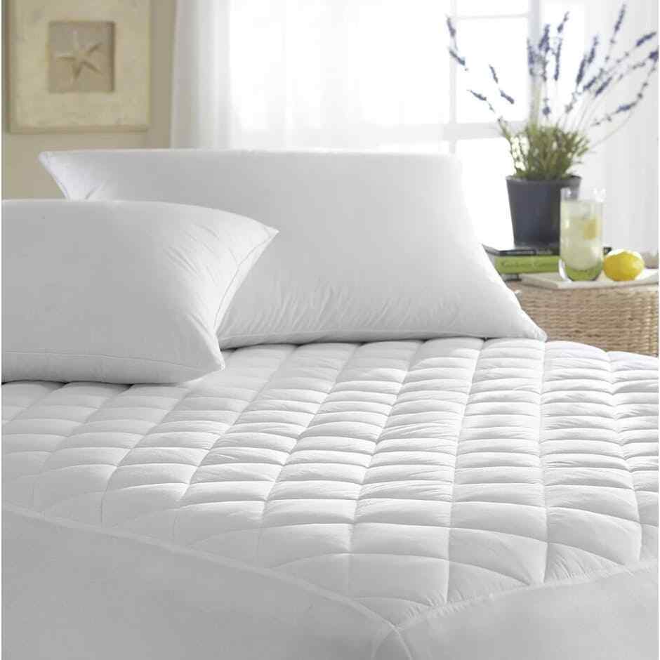 Extra Deep Waterproof Quilted Mattress Protector 100% Cotton Single Double King Super King Size - Threadnine