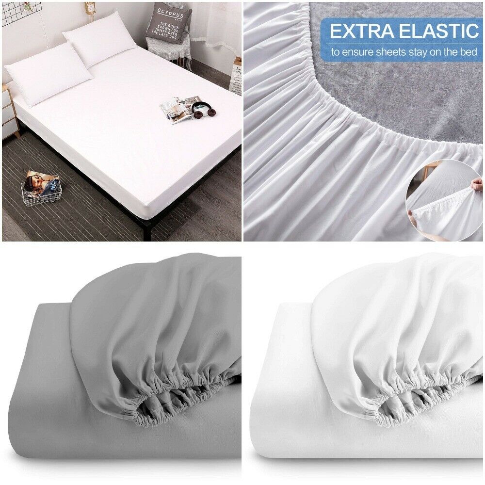 Fitted Sheet 600 High Thread Count 100% Egyptian Cotton Hotel Quality Bed Sheets - Threadnine