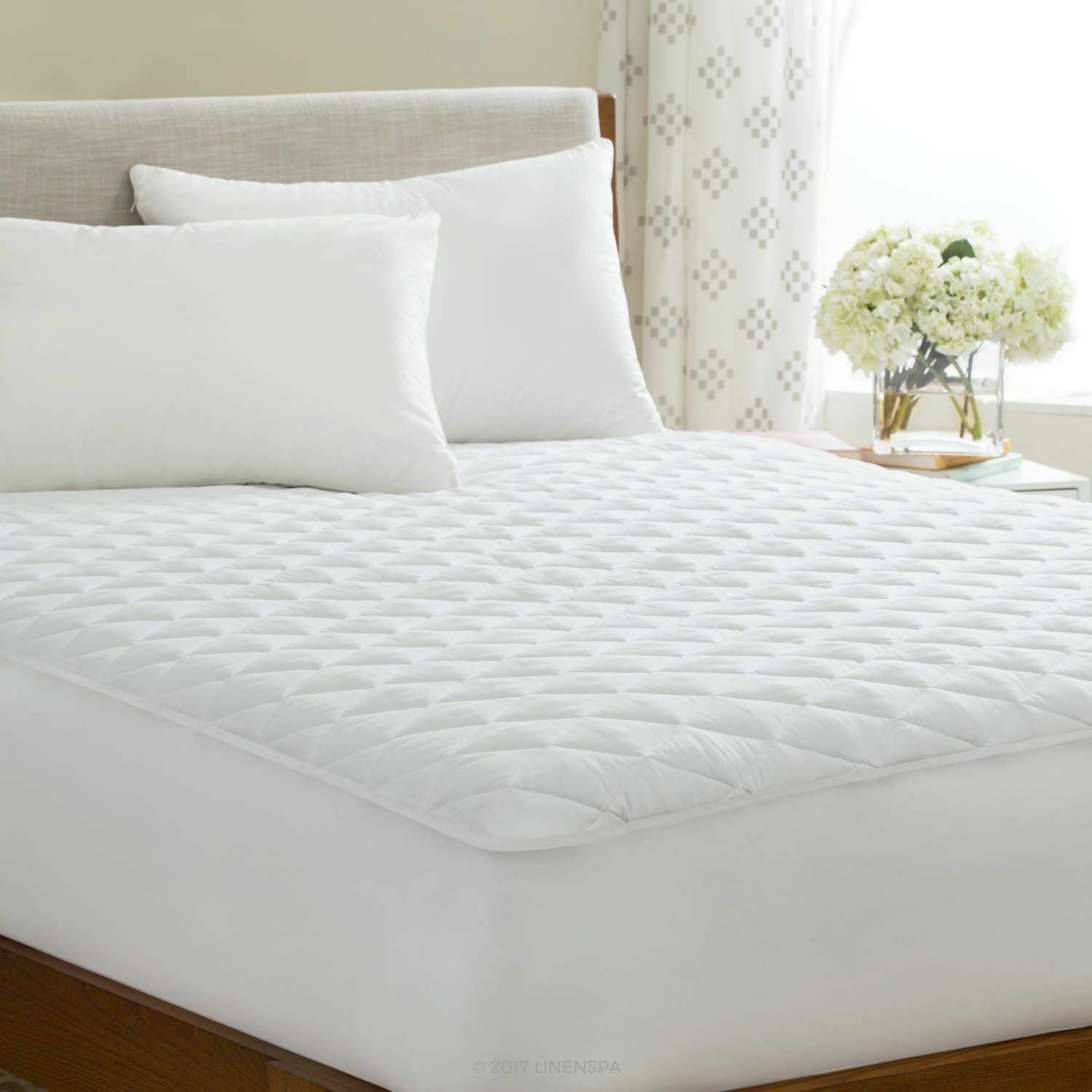 40cm Extra Deep Quilted Mattress Protector 100% Cotton Bedding Cover S –  Threadnine